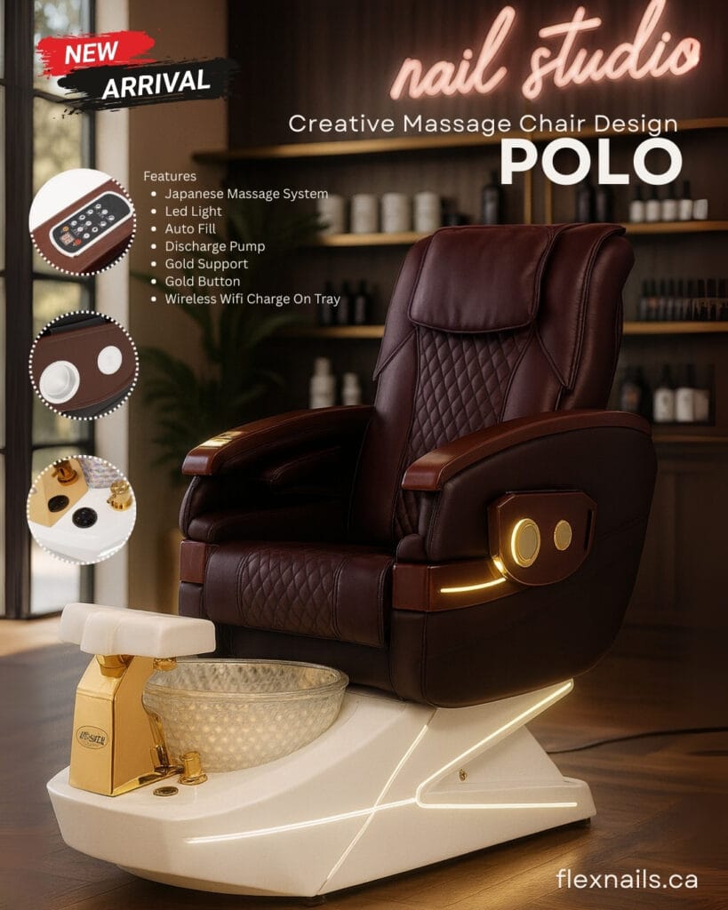 Polo Massage Chair Bugundy